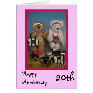 Happy 20th Anniversary, Customizable Card