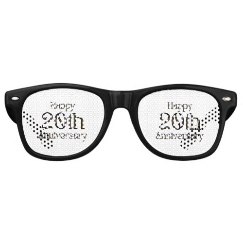 Happy 20th Anniversary Party Retro Sunglasses