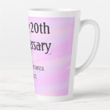 Happy 20th anniversary pink purple pastel name bol