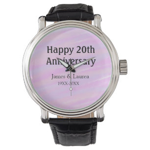 Happy 20th anniversary pink purple pastel name bol watch