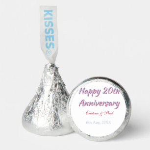 Happy 20th anniversary PURPLE MARON WEDDING NAME Hershey®'s Kisses®