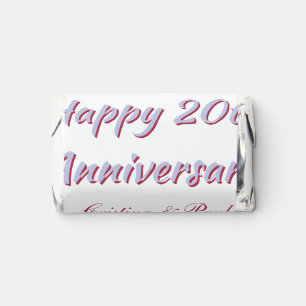 Happy 20th anniversary PURPLE MARON WEDDING NAME Hershey's Miniatures