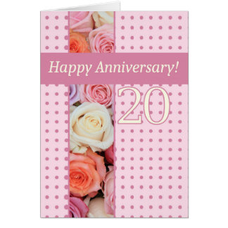 Happy 20th Anniversary roses