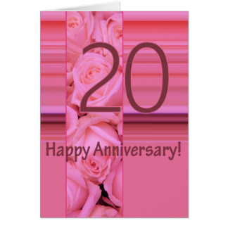 Happy 20th Anniversary roses