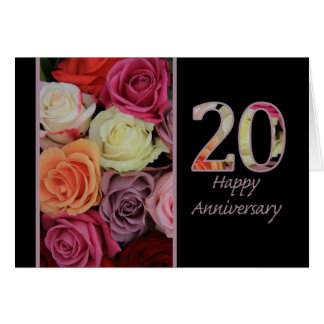 Happy 20th Anniversary roses