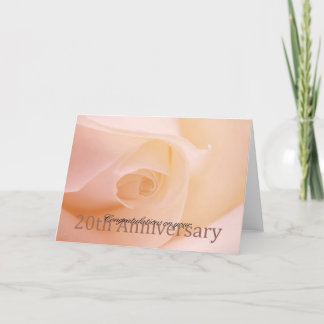 Happy 20th Anniversary roses Card
