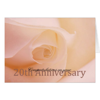 Happy 20th Anniversary roses Card