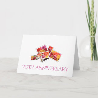 Happy 20th Anniversary roses Card