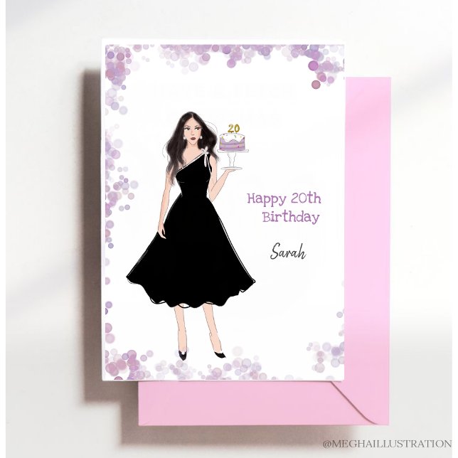 Happy 20th birthday, 20th, born day, 20 birthday, postcard (Creator Uploaded)
