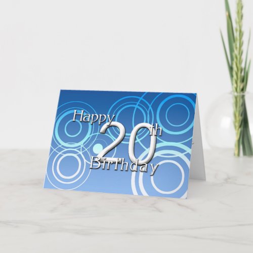 Happy 20th Birthday birthday Card