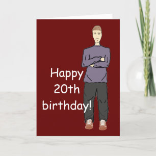 Happy 20th birthday Card