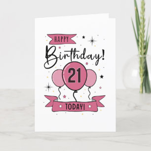 Happy 21st Birthday Card