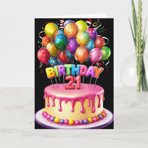 Happy 21st Birthday Card