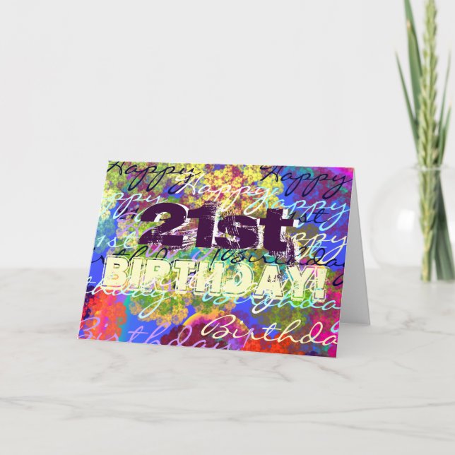Happy 21st Birthday! Card (Front)