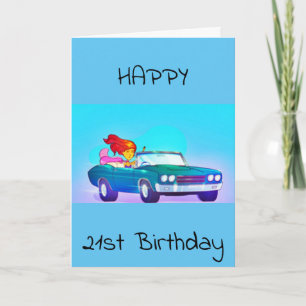 HAPPY **21st** BIRTHDAY CARD