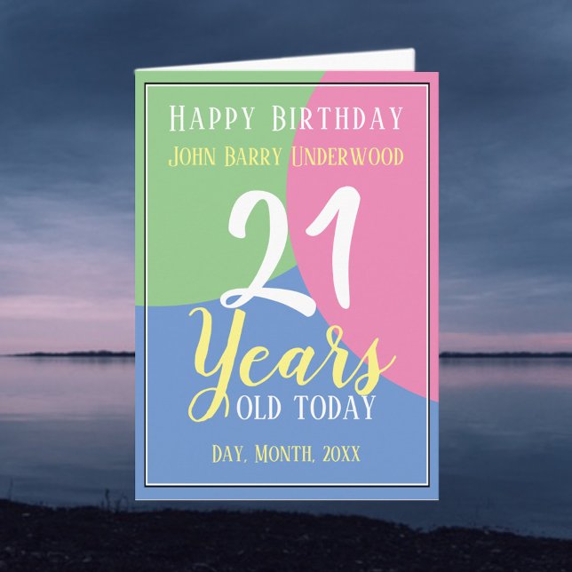 Happy 21st Birthday Card (Creator Uploaded)