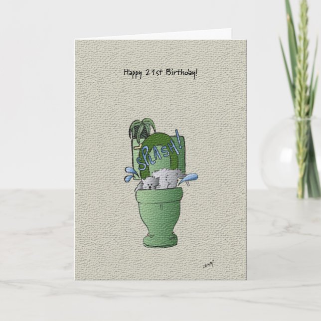 Happy 21st Birthday card! Card (Front)