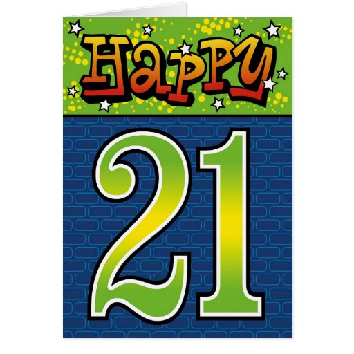 Happy 21st Birthday Greeting Card | Zazzle