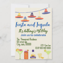 Happy 21st Birthday Customize-able Invitation