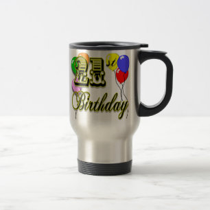 Happy 21st Birthday Merchandise Travel Mug