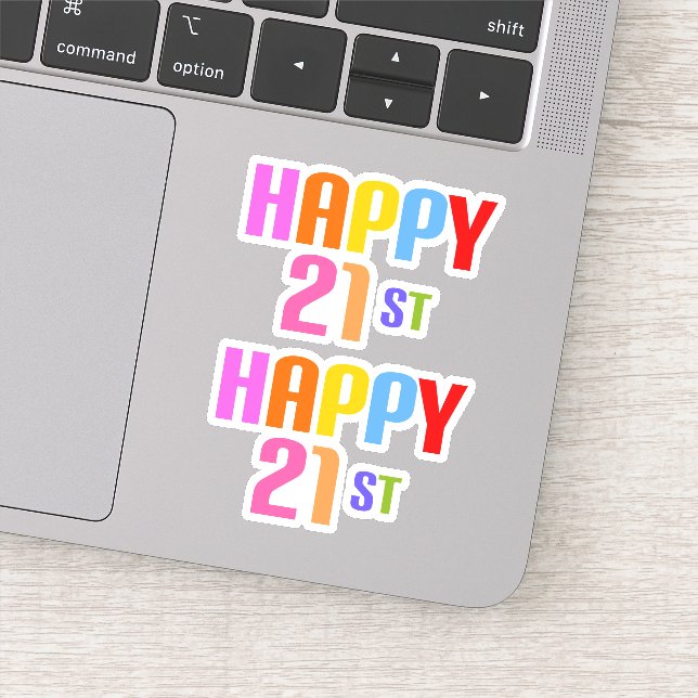 Happy 21st sticker (Detail)