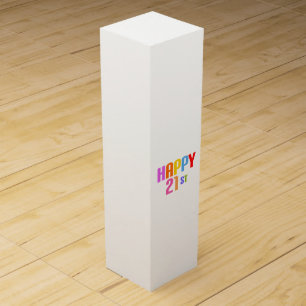 Happy 21st wine box