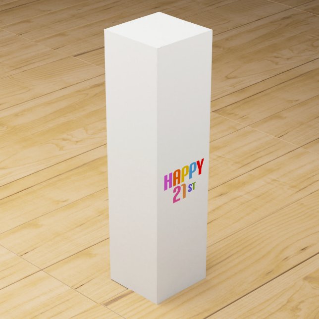 Happy 21st wine box (Front)