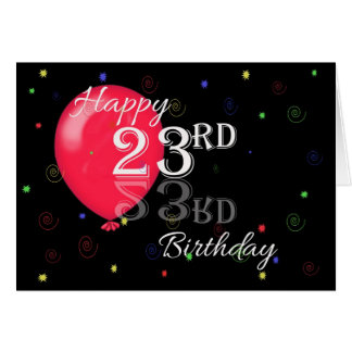 Happy 23rd Birthday Cards | Zazzle