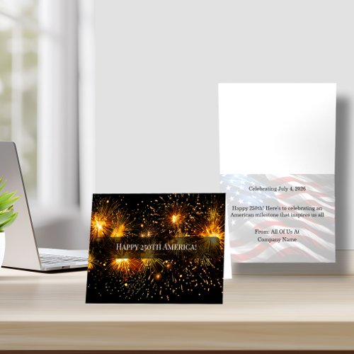 Happy 250 America Semiquincentennial Note Card