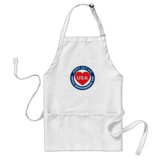 Happy 250th Independence Day July 4th Love USA Adult Apron