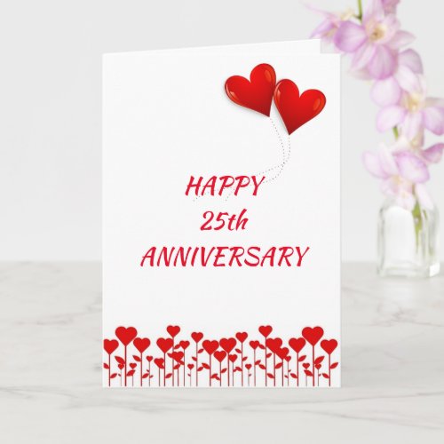 HAPPY 25th ANNIVERSARY AND ENJOY Card