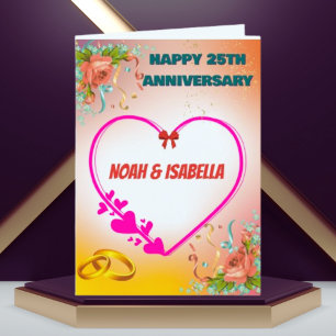 Happy 25th Anniversary  Card