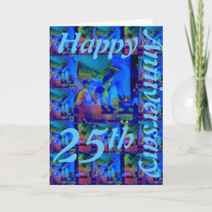 Happy 25th Anniversary Greeting Card