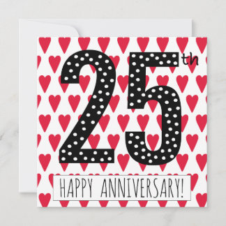 Happy 25th Anniversary! - Greeting Card