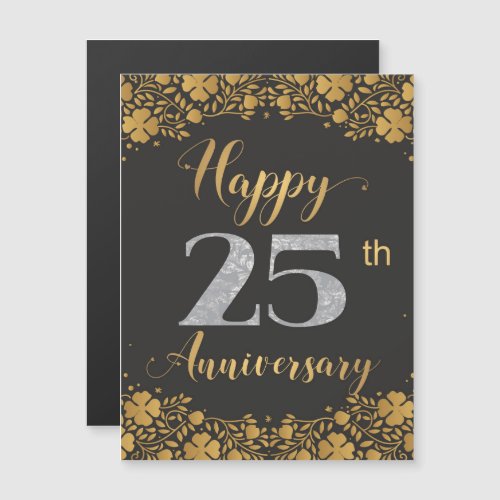 Happy 25th Anniversary Silver Wedding 25 Years
