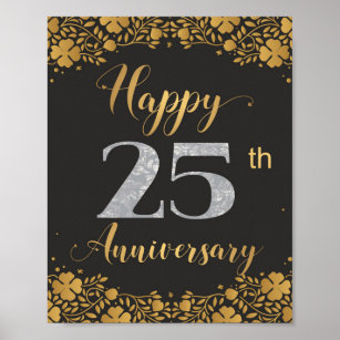 Happy Wedding Anniversary Poster Paper Print - Quotes & Motivation