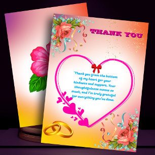 Happy 25th Anniversary Thank You Card