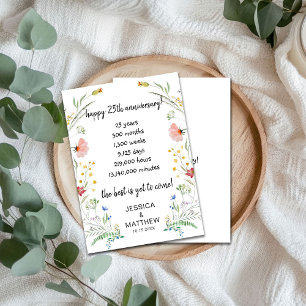 Happy 25th anniversary the best is yet to come card