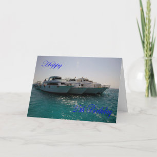 Happy 25th Birthday Dive boats Card