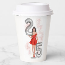 Happy 25th birthday, illustration 