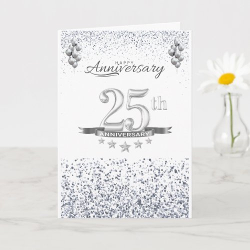 happy 25th wedding anniversary card