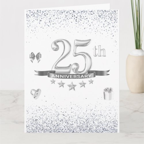 happy 25th wedding anniversary card