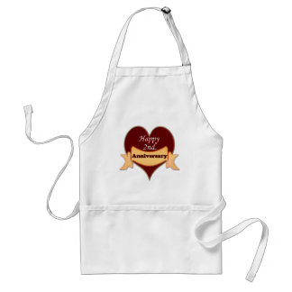 Happy 2nd. Anniversary Adult Apron