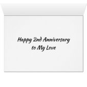 ****HAPPY 2nd ANNIVERSARY**** TO MY LOVE (Inside Horizontal (Bottom))