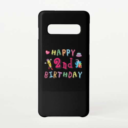 Happy 2nd Birthday 2 year b_day Samsung Galaxy S10 Case