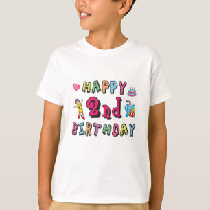 Happy 2nd Birthday. 2 year b-day. T-Shirt