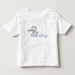 Happy 2nd Birthday Blue T-Shirt