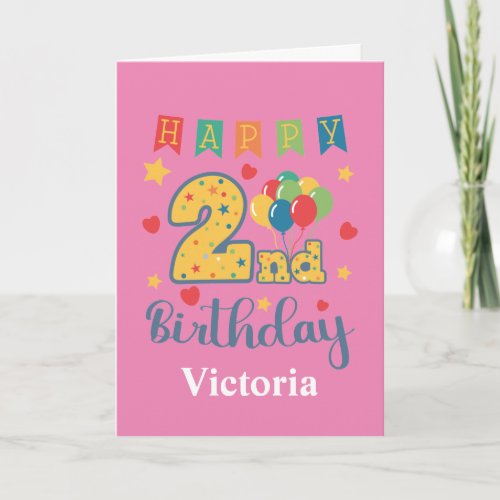 Happy 2nd Birthday Card