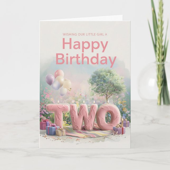 Happy 2nd Birthday Card (Front)
