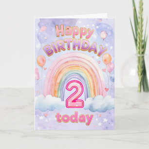 Happy 2nd Birthday Card